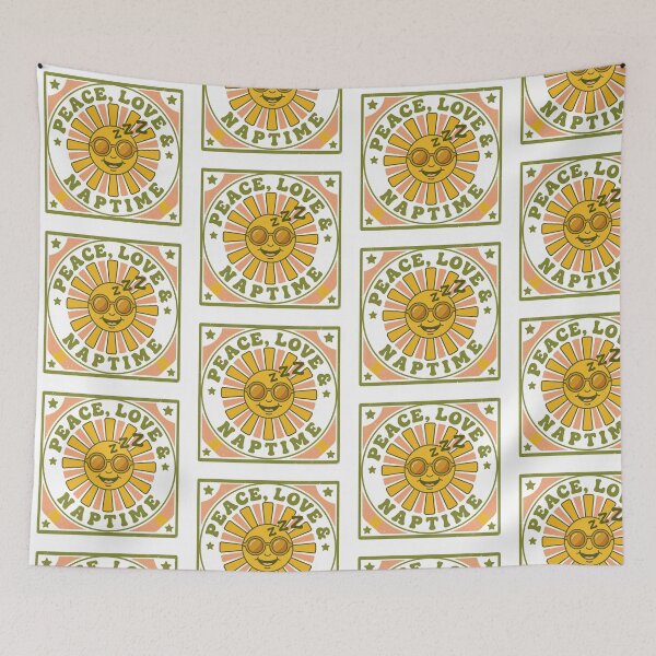 Item preview, Retro Groovy Sun: Peace, Love & Naptime Emblem designed and sold by Peter Veselinović.