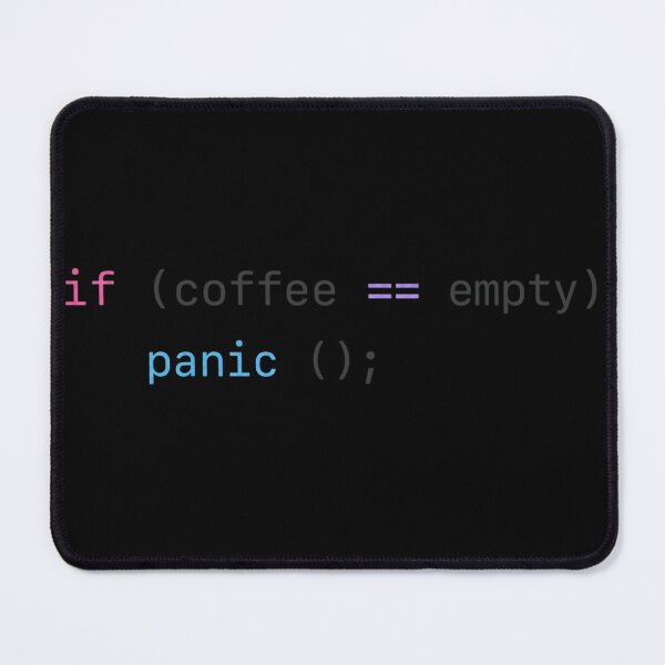 Item preview, If Coffee Empty – Panic() Grey Color designed and sold by CtrlAltLaugh.