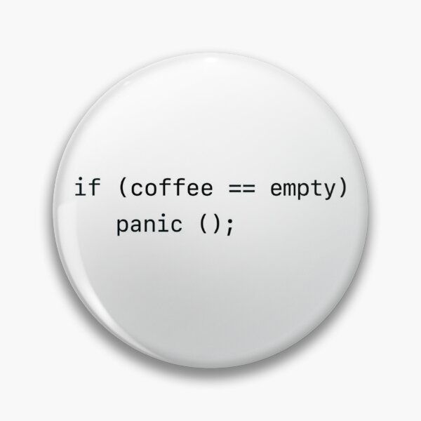Item preview, If Coffee Empty – Panic() Black designed and sold by CtrlAltLaugh.