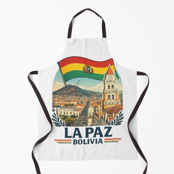 Item preview, A Vintage Travel Illustration of bolivia - La Paz designed and sold by maximinano100k.