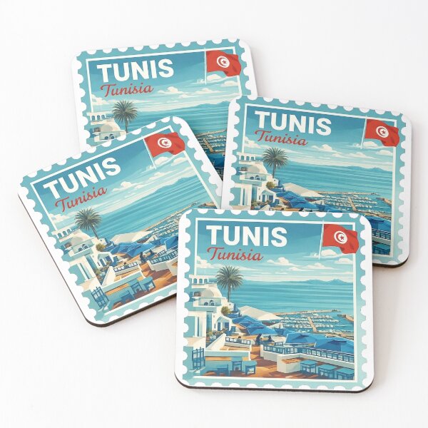Item preview, Tunis Tunisia Travel Art Stamp designed and sold by maximinano100k.