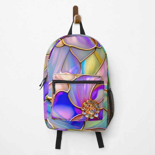 Item preview, Purple Floral Stained Glass Art designed and sold by MargaretWiktor.