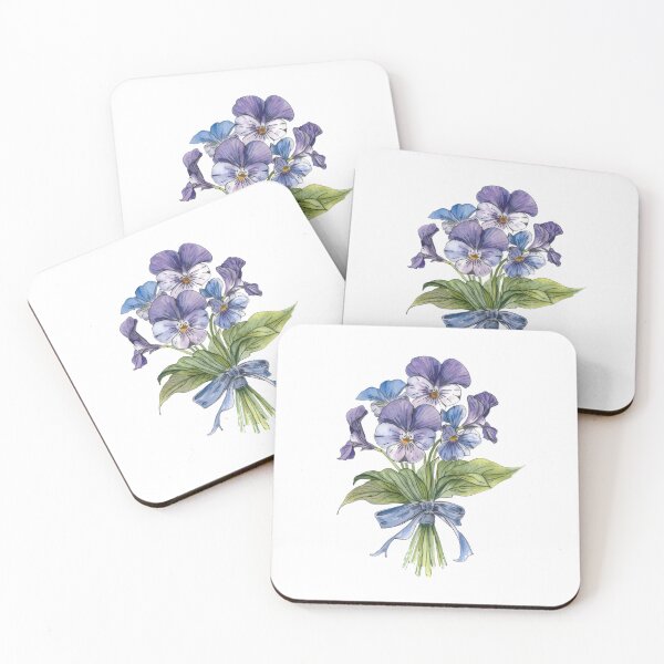 Item preview, Bouquet of blue flowers designed and sold by uunaa.