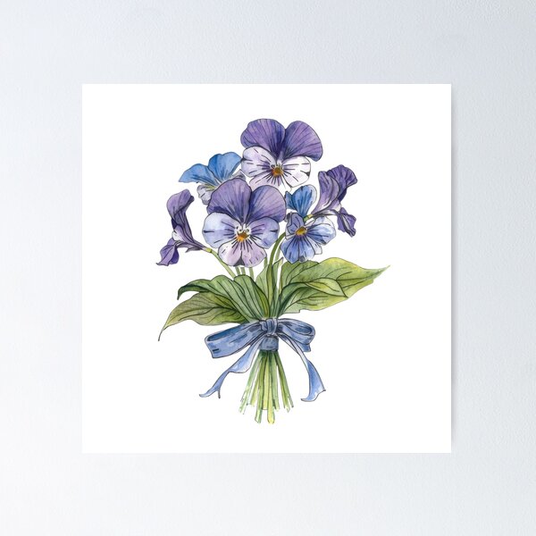 Artikelvorschau, Strauß blauer Blumen entworfen und verkauft von uunaa.