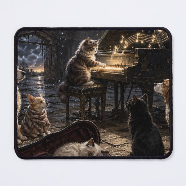 Item preview, Moonlit Dog Camping Adventure Art designed and sold by InkNovaLab.
