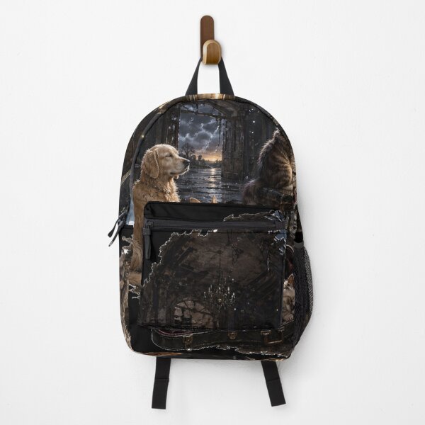 Item preview, Moonlit Dog Camping Adventure Art designed and sold by InkNovaLab.