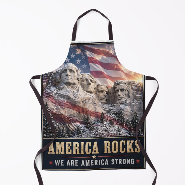 Item preview, America Rocks Mount Rushmore with American Flag designed and sold by KingsVision.