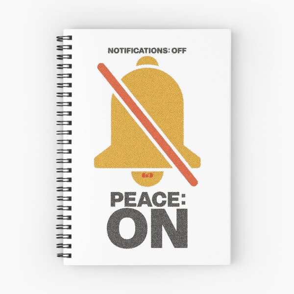 Item preview, Notifications Off Peace On — Digital Detox designed and sold by Decorador de Corazones.