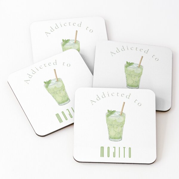 Item preview, Addicted to Mojito — Minimalist Cocktail Wall Art Print designed and sold by MoodsOfMine.