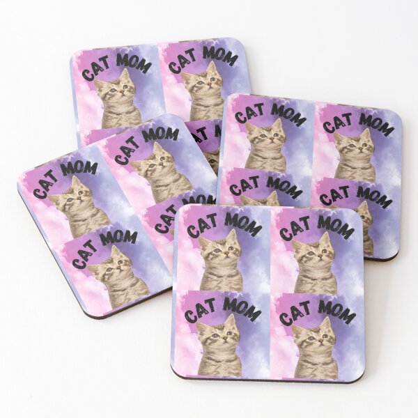 Item preview, cat mom design car, cup sticker designed and sold by ChelseaRoc.
