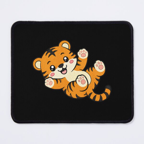 Item preview, Kawaii Playful Tiger Cute Cartoon Animal | Fun Rolling Tiger Design designed and sold by ColorSplash123.