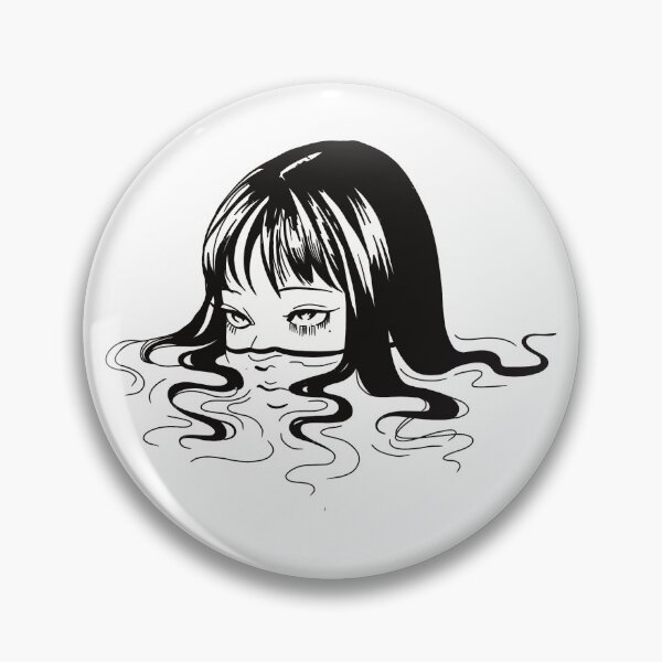 Item preview, Drowning Girl Horror Manga Face designed and sold by AuroraFoxxInk.