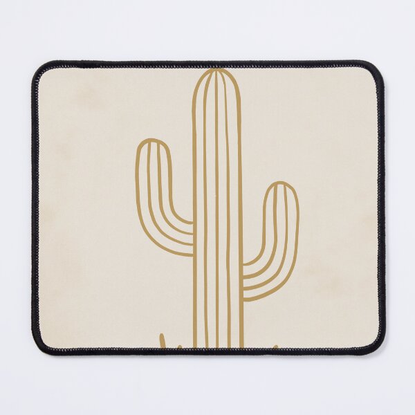 Item preview, Minimal Western Cactus Line Art Wall Art – Neutral Boho Desert Decor Beige Poster designed and sold by Bedoya Illustrations .