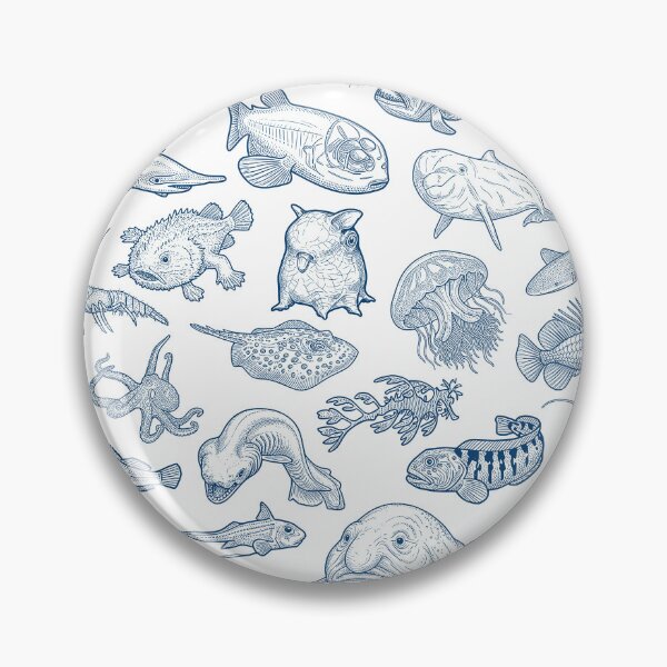Item preview, Deep Sea Creatures Marine Biology Biologist Pattern designed and sold by GrandeDuc.