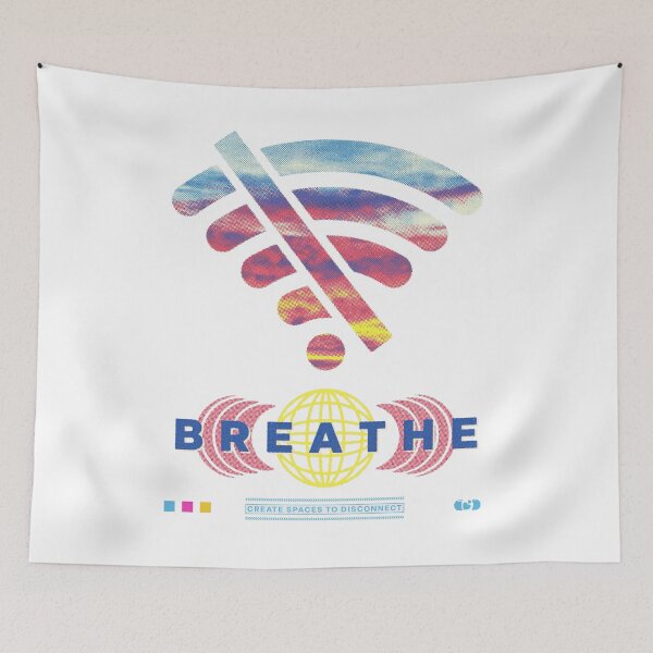 Item preview, Breathe — Create Spaces to Disconnect — Digital Detox  designed and sold by Decorador de Corazones.