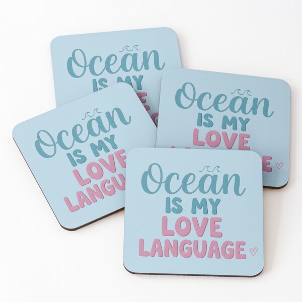 Item preview, Ocean Is My Love Language – Coastal Identity Typography Design designed and sold by Sea Gem.