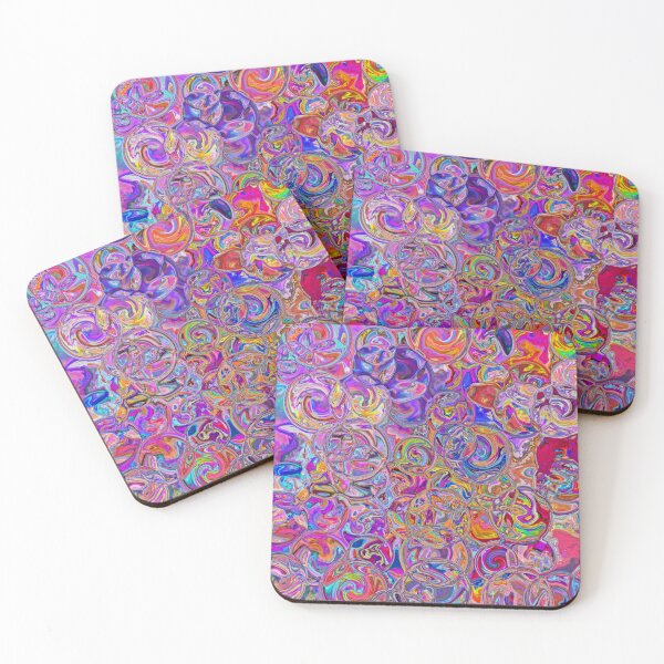 Item preview, Magenta & Blue Hydrangea Fractal Circles designed and sold by SXW Designs.