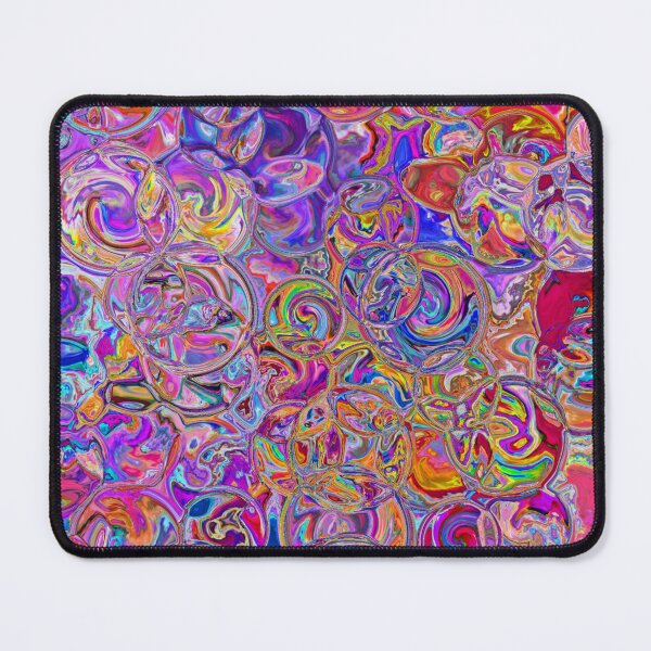 Item preview, Magenta & Blue Hydrangea Fractal Circles designed and sold by SXW Designs.