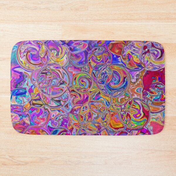 Item preview, Magenta & Blue Hydrangea Fractal Circles designed and sold by SXW Designs.