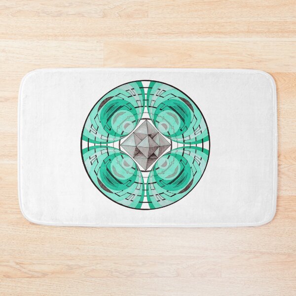 Item preview, Emerald Polyhedron Mandala designed and sold by Portal Mandalas.