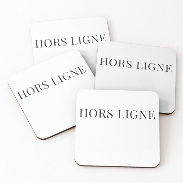 Item preview, Hors Ligne Offline French Minimalist Typography designed and sold by Lyfeinsights.