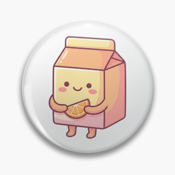 Item preview, Cute Orange Juice Carton Character designed and sold by TheAYA.