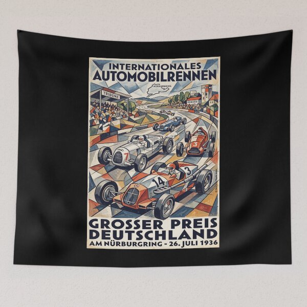 Item preview, Autoracing in Germany 1936 designed and sold by Theodor Decker.