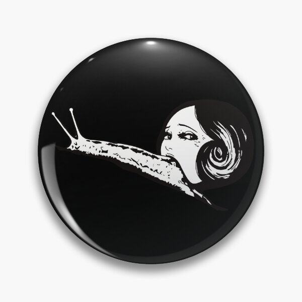 Item preview, Snail Spiral Horror Manga Girl Head designed and sold by AuroraFoxxInk.