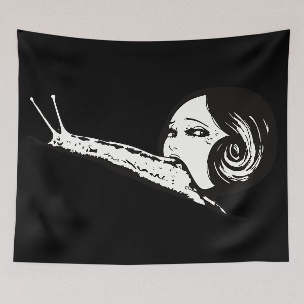 Item preview, Snail Spiral Horror Manga Girl Head designed and sold by AuroraFoxxInk.