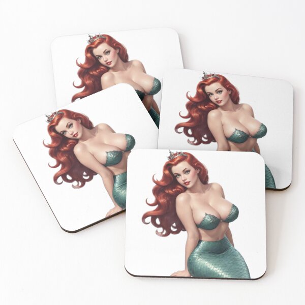 Item preview, Sirencore Mermaid Pin Up Vintage Glam Ocean Fantasy Art designed and sold by MissSaylor.