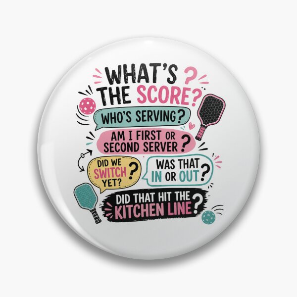 Item preview, What’s the Score Who’s Serving--Pickleball Questions--Funny designed and sold by sayitlightly.