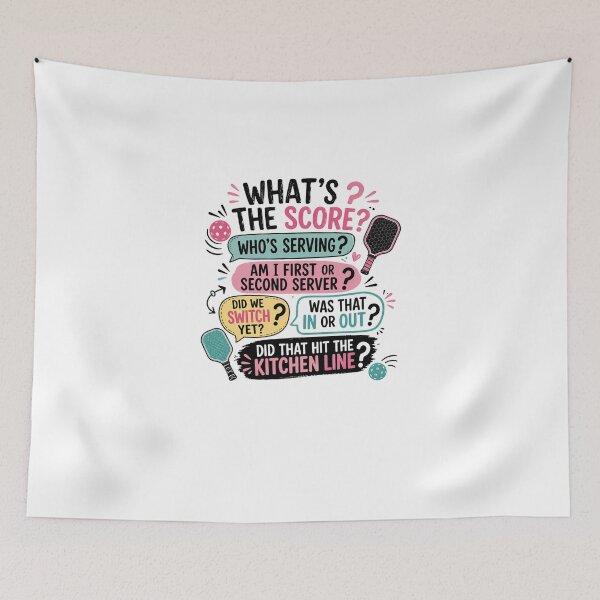 Item preview, What’s the Score Who’s Serving--Pickleball Questions--Funny designed and sold by sayitlightly.