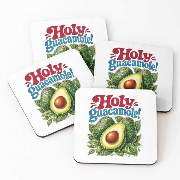 Item preview, Holy Guacamole Funny Avocado Retro Colorful Fruit Food Humor designed and sold by graphixpolash.
