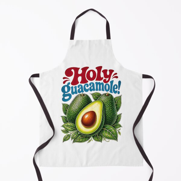 Artikelvorschau, Heilige Guacamole! Lustige Avocado im Retro-Stil, bunte Früchte, Essenshumor entworfen und verkauft von graphixpolash.