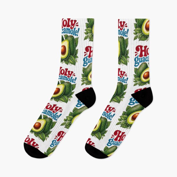 Artikelvorschau, Heilige Guacamole! Lustige Avocado im Retro-Stil, bunte Früchte, Essenshumor entworfen und verkauft von graphixpolash.