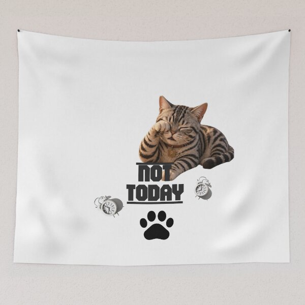 Item preview, Funny Cat – Not Today Design Pixel designed and sold by TitiaDesign.