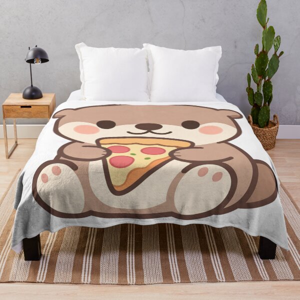Item preview, Cute Otter Eating Pizza Slice Kawaii designed and sold by Owcomm.
