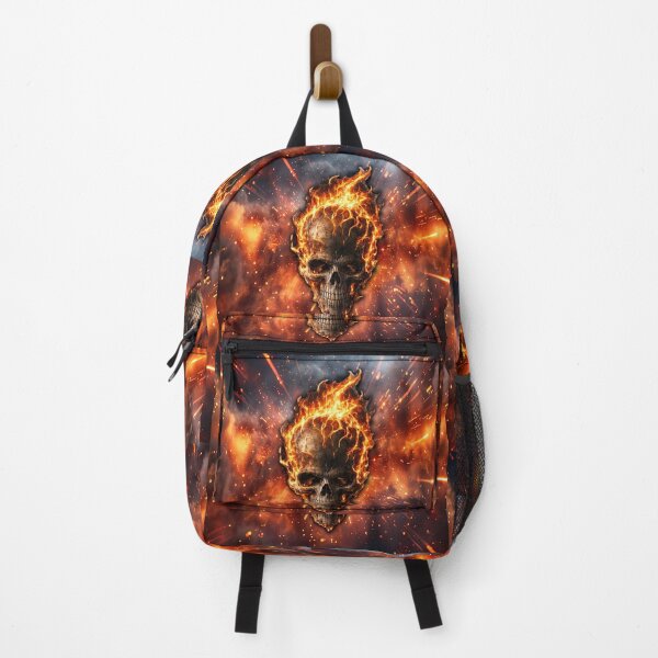 Item preview, Flaming Skull Explosion Fire Skull Dark Art Design designed and sold by artistwill.