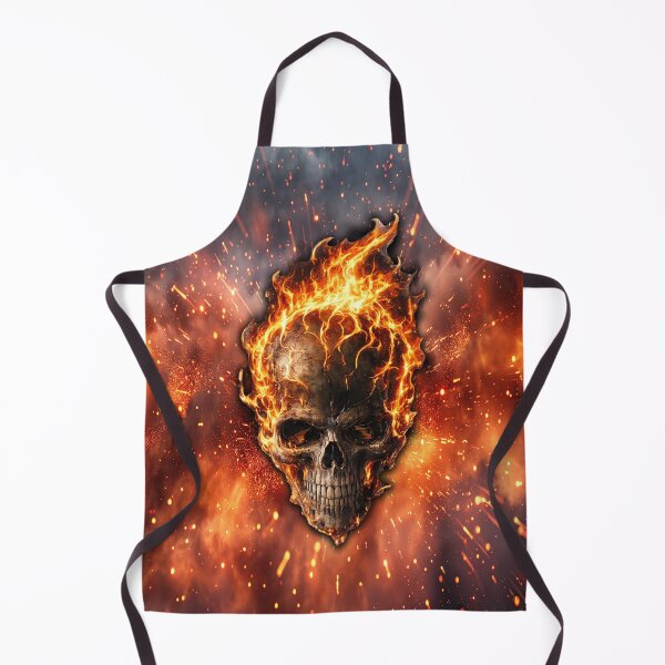 Item preview, Flaming Skull Explosion Fire Skull Dark Art Design designed and sold by artistwill.