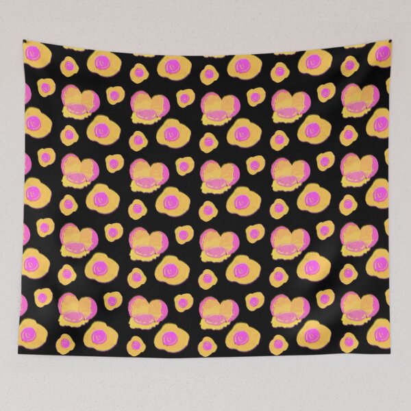 Item preview, Pink & Orange Eggs on a Playful Pastel Pattern designed and sold by artofthebart.