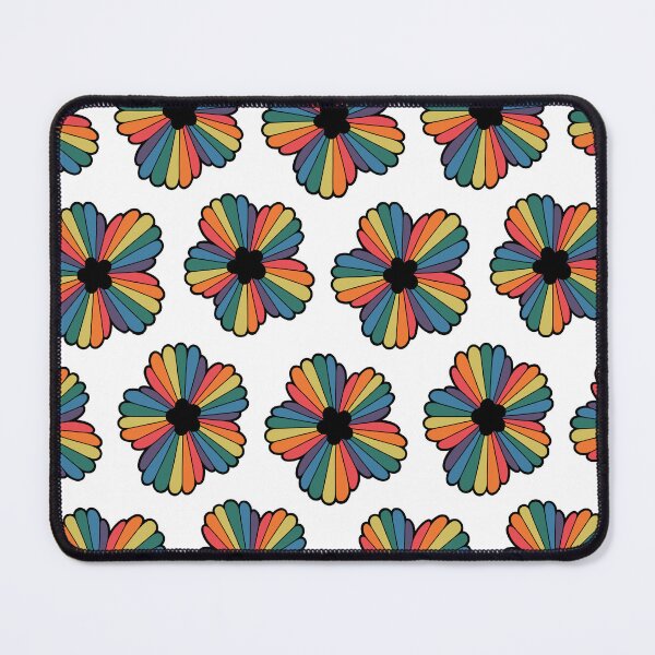 Item preview, Rainbow Seamless Daisy Pattern | Retro Colorful Flower designed and sold by aliciawarddesign.