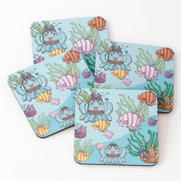 Item preview, Marine Animals Cute Cartoon designed and sold by LifeTU.