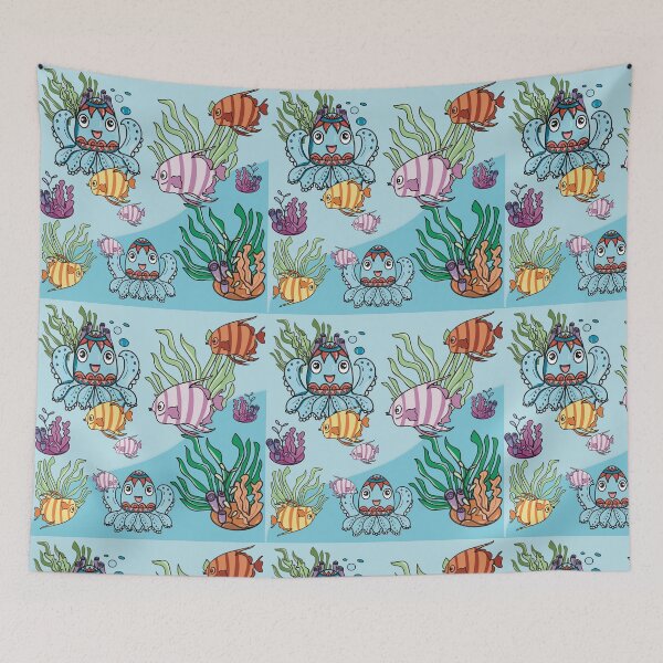 Item preview, Marine Animals Cute Cartoon designed and sold by LifeTU.