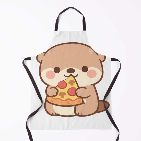 Item preview, Cute Otter Eating Pizza Slice Kawaii Animal Lover Gift Funny Food designed and sold by Owcomm.