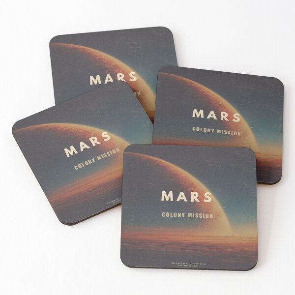 Item preview, Mars Colony Mission Vintage Space Poster | Retro Sci-Fi Aesthetic T-Shirt designed and sold by Neuro Muse Studio.