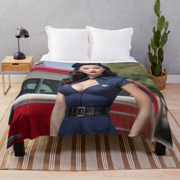 Item preview, Vintage 1940s Pin Up Cop Asian Glamour Retro Poster Art designed and sold by MissSaylor.