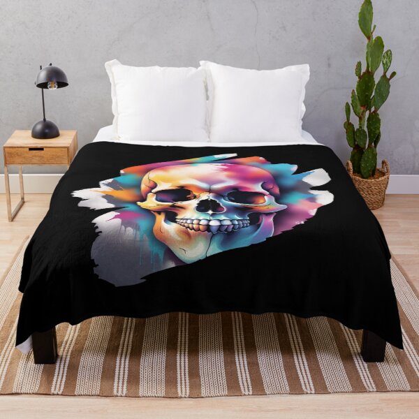 Item preview, Watercolor Skull designed and sold by Tragedyshop.