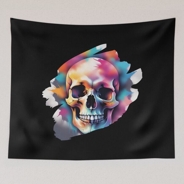 Item preview, Watercolor Skull designed and sold by Tragedyshop.