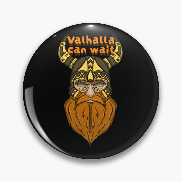 Item preview, Fierce red beard Viking Norse warrior portrait positive motivation designed and sold by Maryart8.