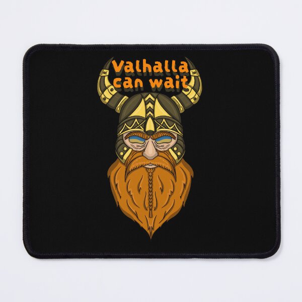 Item preview, Fierce red beard Viking Norse warrior portrait positive motivation designed and sold by Maryart8.